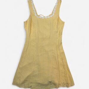 Paris Sport Club Vintage Dress Women’s 11 Daisy Appliqué Corset USA 90s